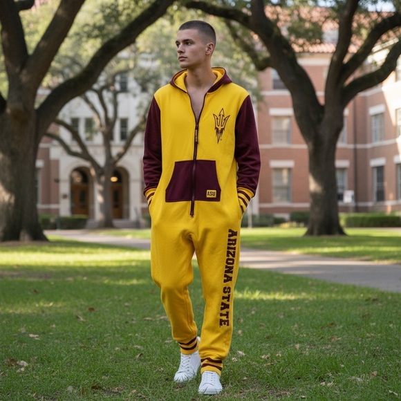 Campus Specialties Other - Arizona State Yellow and Maroon Zip Up Sweater